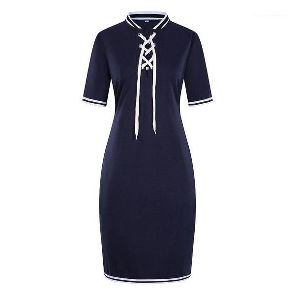 collar with ribbon pencil dress fashion designer panelled dress 6xl womens summer casual dress stand, Black;gray
collar with ribbon pencil dress fashion designer panelled dress 6xl womens summer casual dress stand, Black;gray