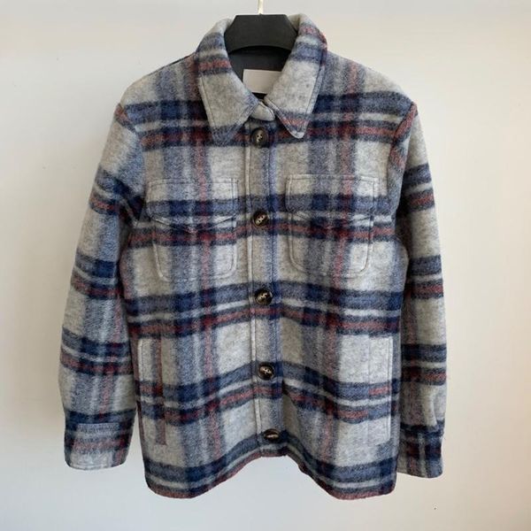 19fw isabel marant plaid shearling jacket men women couple coat casual street blue green checked outwear shirt warm jackets hfhljk060, Black;brown
19fw isabel marant plaid shearling jacket men women couple coat casual street blue green checked outwear shirt warm jackets hfhljk060, Black;brown