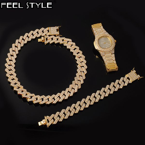 hip hop 1kit 20mm watch +necklace +bracelet iced rhinestones prong cuban chain cz bling rapper heavy necklaces for men jewelry, Silver
hip hop 1kit 20mm watch +necklace +bracelet iced rhinestones prong cuban chain cz bling rapper heavy necklaces for men jewelry, Silver