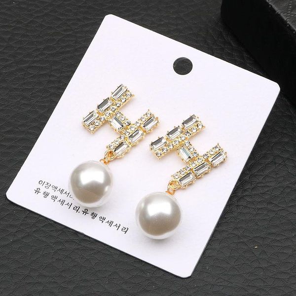 

earrings femininity korean personality simple bowknot earrings super fairy net red 925 silver needle wild pearl earrings, Golden;silver