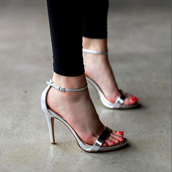 new fashion summer heels women high heeled sandals ankle strap buckle platform sandals shoes open toe silver gold, Black
new fashion summer heels women high heeled sandals ankle strap buckle platform sandals shoes open toe silver gold, Black