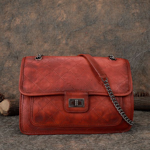 осень и зима новых нишу ретро кожаный мешок дамы ручной первый слой кожи темперамент богине проверил crossb 
осень и зима новых нишу ретро кожаный мешок дамы ручной первый слой кожи темперамент богине проверил crossb