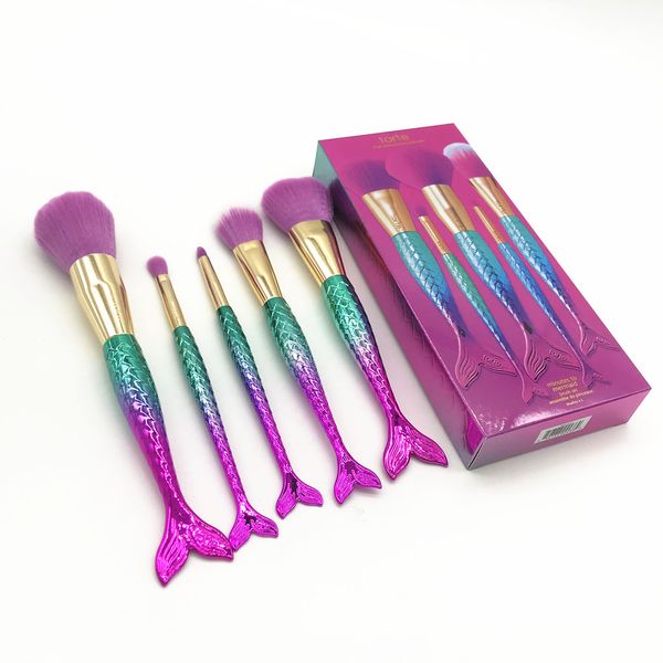 5pcs Mermaid Makeup Brushes Set Eyebrow Shadow Foundation Powder Cosmetic Brush with box Pretty girl brush Make Up Tools Kits GGA1899
5pcs Mermaid Makeup Brushes Set Eyebrow Shadow Foundation Powder Cosmetic Brush with box Pretty girl brush Make Up Tools Kits GGA1899