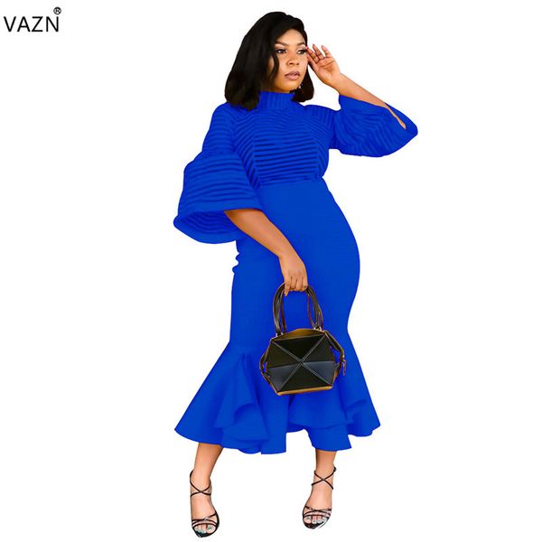 vazn autumn new arrive women dress solid trutleneck half butterfly sleeve elegant midi mermaid dress wdl6497, Black;pink
vazn autumn new arrive women dress solid trutleneck half butterfly sleeve elegant midi mermaid dress wdl6497, Black;pink
