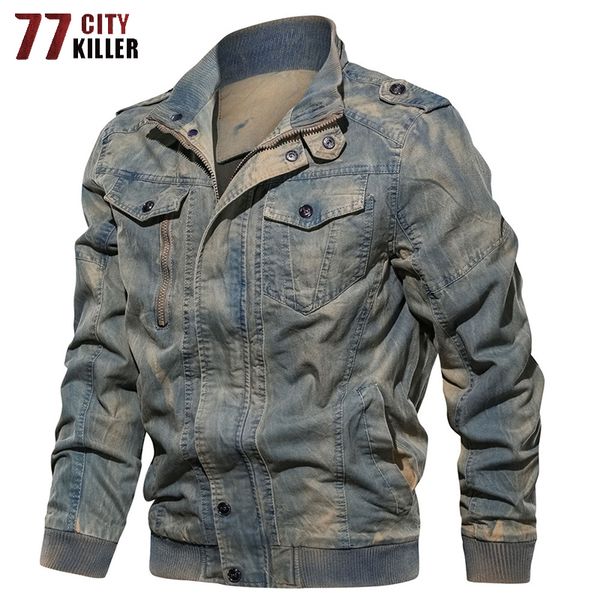 77city killer army denim jacket men vintage bomber jackets male jaqueta masculina slim fit plus size m-6xl jeans coats, Black;brown
77city killer army denim jacket men vintage bomber jackets male jaqueta masculina slim fit plus size m-6xl jeans coats, Black;brown
