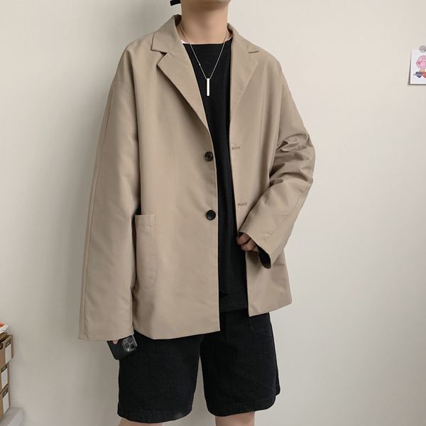 2020 spring and autumn new korean retro small suit fashion casual solid color loose large size coat jacket black / khaki m-5xl, White;black
2020 spring and autumn new korean retro small suit fashion casual solid color loose large size coat jacket black / khaki m-5xl, White;black