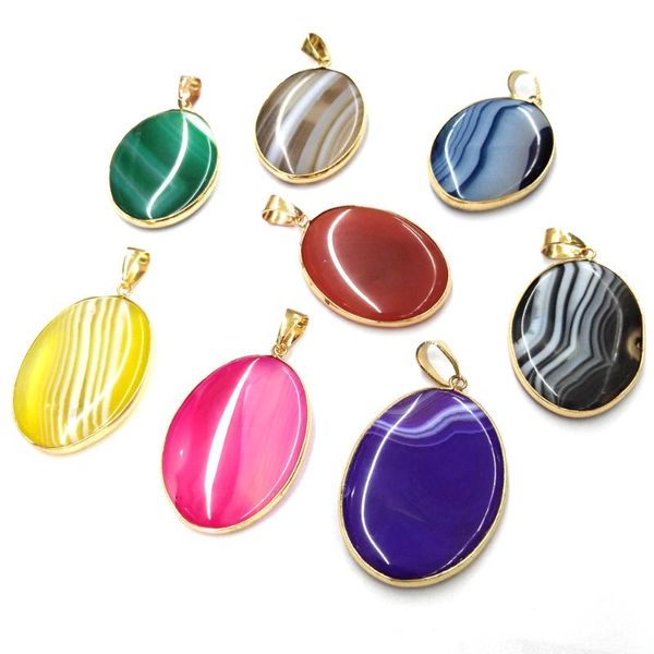 egg-shaped rose red stripe agates edging pendant reiki healing natural stone meditation amulet diy jewelry size 30x45mm, Bronze;silver
egg-shaped rose red stripe agates edging pendant reiki healing natural stone meditation amulet diy jewelry size 30x45mm, Bronze;silver