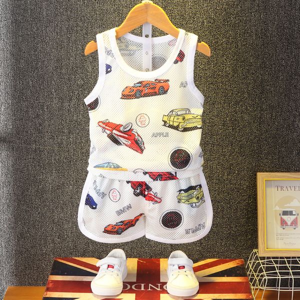 men's small children's hollow vest suit summer new korean-style baby 0-6 years old children's sleeveless shorts two-piece, White
men's small children's hollow vest suit summer new korean-style baby 0-6 years old children's sleeveless shorts two-piece, White