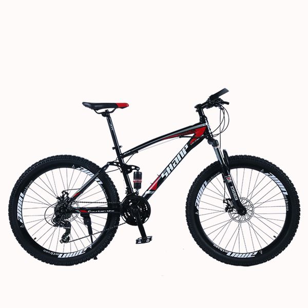 shanp mountain bike steel frame full suspension frame mechanical disc brake 24 speed 26" alloy wheel
shanp mountain bike steel frame full suspension frame mechanical disc brake 24 speed 26" alloy wheel