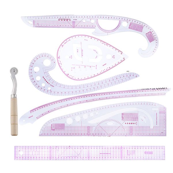 sewing notions & tools 7pcs ruler tailor measuring kit clear drawing yardstick sleeve arm french curve set cutting, Black
sewing notions & tools 7pcs ruler tailor measuring kit clear drawing yardstick sleeve arm french curve set cutting, Black