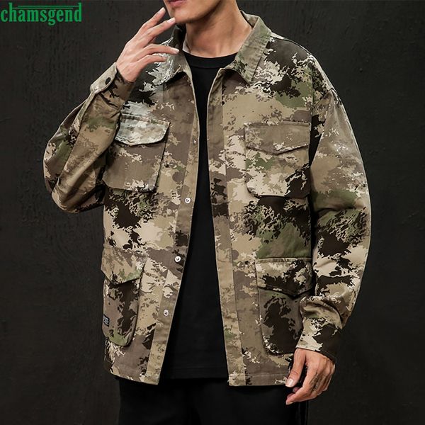 chamsgend men's plus size jacket single breasted casual camouflage plus size jacket pockets loose coat chaqueta talla grande, Black;brown
chamsgend men's plus size jacket single breasted casual camouflage plus size jacket pockets loose coat chaqueta talla grande, Black;brown