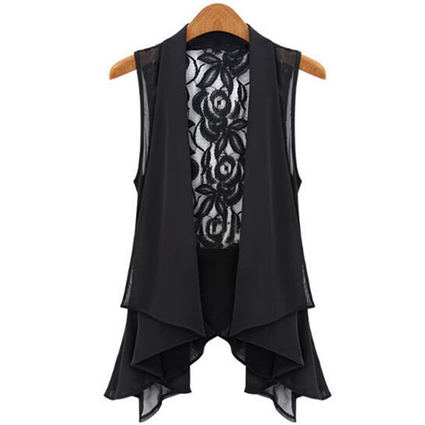 2018 new spring women vest slim asymmetric cardigan vest long lace clip waistcoats to-better drop shipping, Black;white
2018 new spring women vest slim asymmetric cardigan vest long lace clip waistcoats to-better drop shipping, Black;white