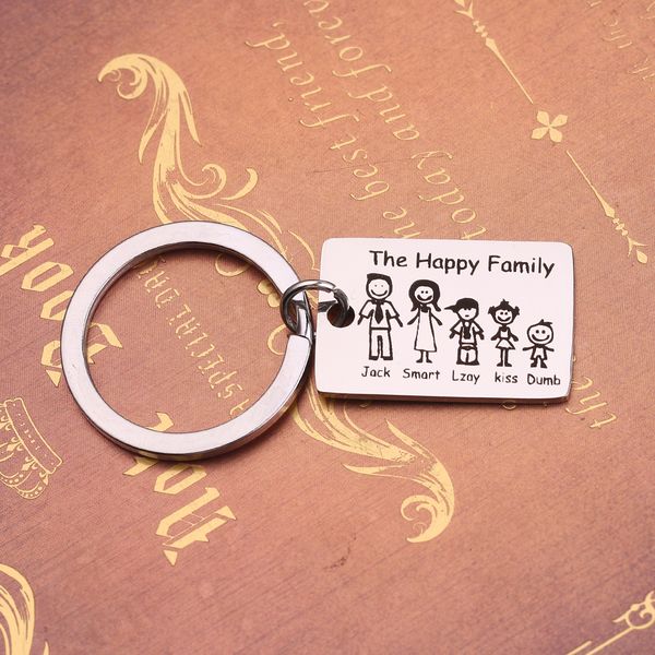 fashion family keychain engraved the happy family personalized custom family name for parents member gift key ring fgy, Slivery;golden
fashion family keychain engraved the happy family personalized custom family name for parents member gift key ring fgy, Slivery;golden