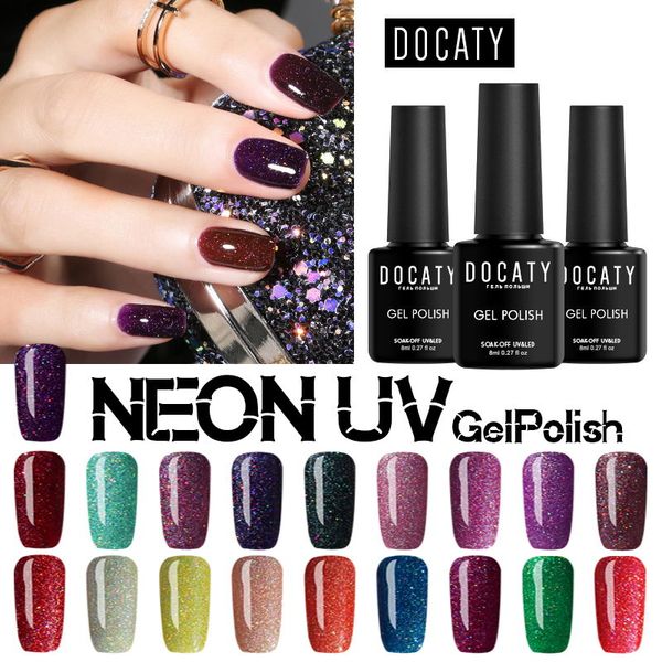 docaty 8ml neon gel polish uv led semi permanent glitter gel nail polish 29 colors long lasting nail art soak off enamel, Red;pink
docaty 8ml neon gel polish uv led semi permanent glitter gel nail polish 29 colors long lasting nail art soak off enamel, Red;pink