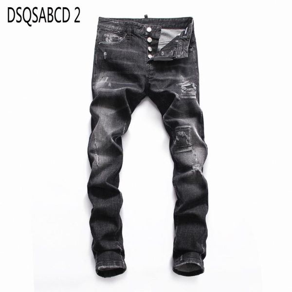 european american style jeans men slim denim trousers button patchwork black hole pencil pants brand jeans for men, Blue
european american style jeans men slim denim trousers button patchwork black hole pencil pants brand jeans for men, Blue
