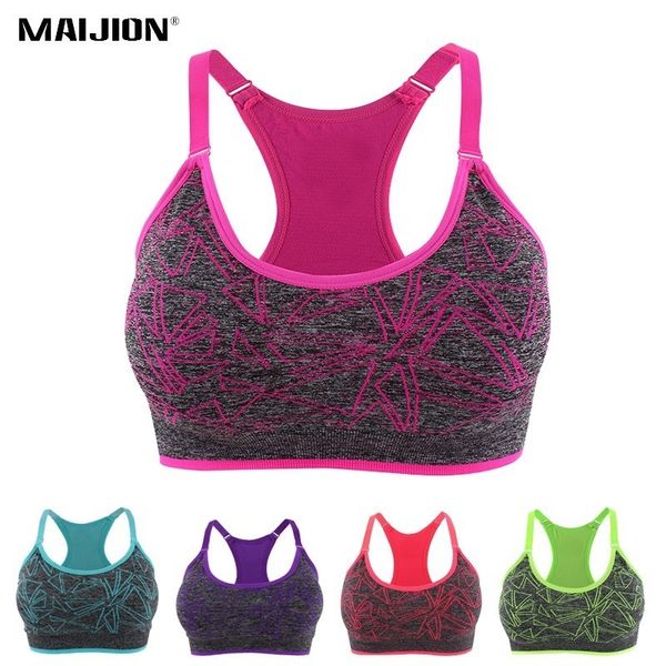 maijion adjustable padded sports bra for women quick dry wirerunning yoga bra seamless push up fitness sport brassiere, White;black
maijion adjustable padded sports bra for women quick dry wirerunning yoga bra seamless push up fitness sport brassiere, White;black