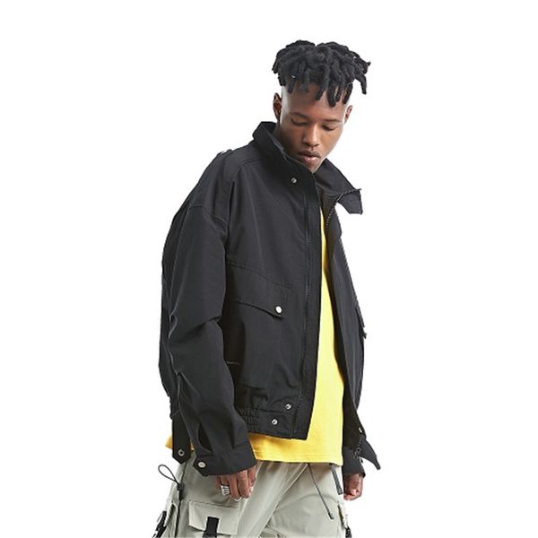 men vintage fashion streetwear casual safari jacket spring autumn male hip hop loose coat outerwear, Black;brown
men vintage fashion streetwear casual safari jacket spring autumn male hip hop loose coat outerwear, Black;brown