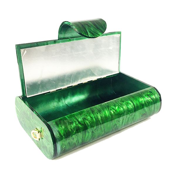 fashion pearlescent green acrylic box bag chain women messenger bag clutches elegant evening party travel prom handbags
fashion pearlescent green acrylic box bag chain women messenger bag clutches elegant evening party travel prom handbags