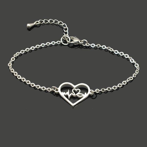 heartbeat love stainless steel charm bracelet stainless steel love pendant chain bracelet for women girl, Golden;silver
heartbeat love stainless steel charm bracelet stainless steel love pendant chain bracelet for women girl, Golden;silver