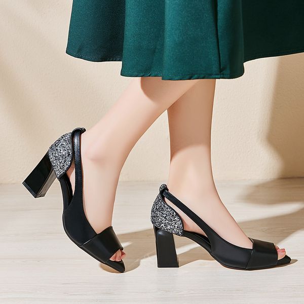 sandals elastic band high heels open toe 2020 summer shoes comfort shoes for women bling bling slip-on heeled peep ladies, Black
sandals elastic band high heels open toe 2020 summer shoes comfort shoes for women bling bling slip-on heeled peep ladies, Black