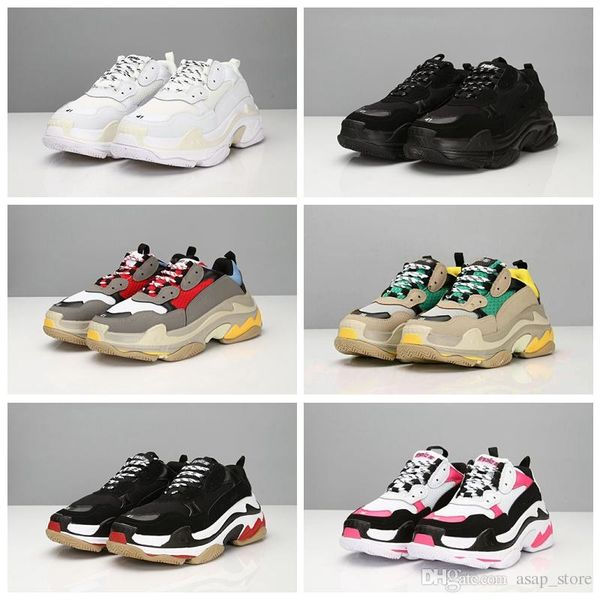 Fashion Paris 17FW Triple S Sneakers Triple-S Casual Dad Mens Designer Shoes for Women Beige Black Cheap Sports Trainers Chaussures
Fashion Paris 17FW Triple S Sneakers Triple-S Casual Dad Mens Designer Shoes for Women Beige Black Cheap Sports Trainers Chaussures