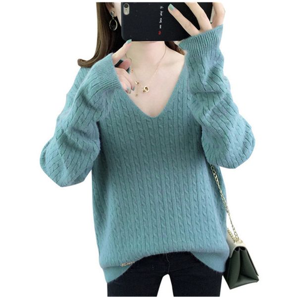 autumn clothing knitted pullover female new korea women's sweater v-neck pullover long sleeve loose knitted bottoming shirt, White;black
autumn clothing knitted pullover female new korea women's sweater v-neck pullover long sleeve loose knitted bottoming shirt, White;black
