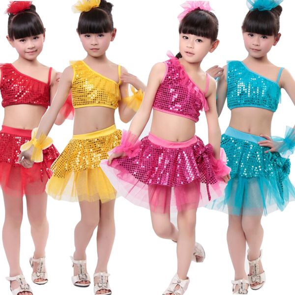 girls sequined jazz modern dancing costumes dress kids children's hip hop dancewear costumes set short, Black;red
girls sequined jazz modern dancing costumes dress kids children's hip hop dancewear costumes set short, Black;red