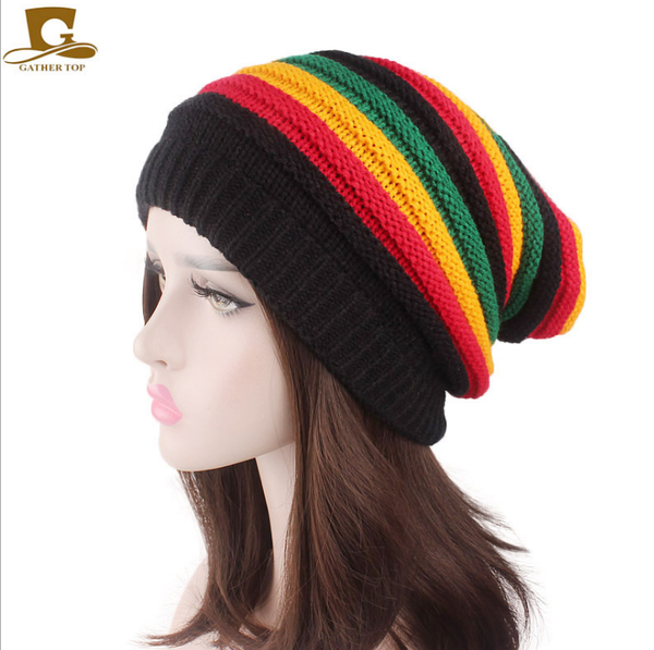 autumn and winter woman red green yellow black colored striped pile hat wool woven jamaica hat fashion warm casual, Blue;gray
autumn and winter woman red green yellow black colored striped pile hat wool woven jamaica hat fashion warm casual, Blue;gray