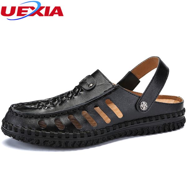 uexia mens sandals summer leather slippers flats beach shoes breathable non slip casual handmade comfortable outdoor men loafers, Black
uexia mens sandals summer leather slippers flats beach shoes breathable non slip casual handmade comfortable outdoor men loafers, Black