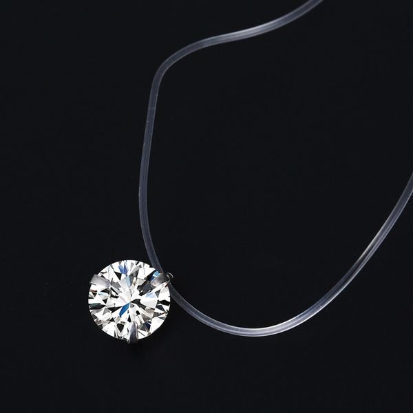 female transparent fishing line necklace silver color invisible chain necklace for women rhinestone choker necklace collier
female transparent fishing line necklace silver color invisible chain necklace for women rhinestone choker necklace collier