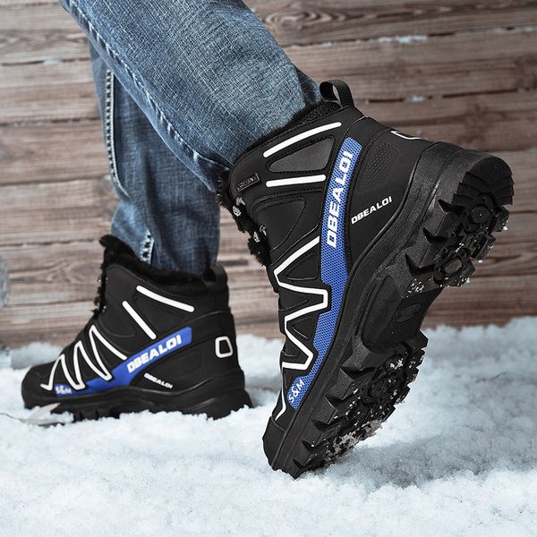 men's boots winter plush snow boots high heels outdoor comfortable casual shoes wear resistant men large size warm shoes, Black
men's boots winter plush snow boots high heels outdoor comfortable casual shoes wear resistant men large size warm shoes, Black