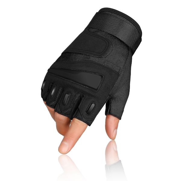hard knuckle fingerless tactical gloves army combat cs paintball outdoor hiking hunting climbing camping sports, Black
hard knuckle fingerless tactical gloves army combat cs paintball outdoor hiking hunting climbing camping sports, Black