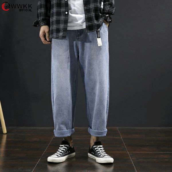 wwkk loose vintage man jeans 2020 spring autumn bleached casual boyfriend curl denim wide leg pants oversize high waist jean, Blue
wwkk loose vintage man jeans 2020 spring autumn bleached casual boyfriend curl denim wide leg pants oversize high waist jean, Blue
