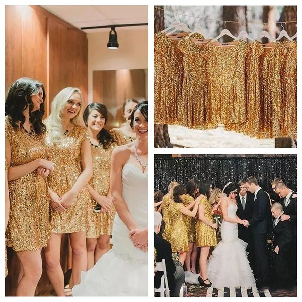 vestidos de bridesmaid bling bling 2019 sequins golden honor of maid custom prom party gowns formal mini junior bridesmaid gowns, White;pink
vestidos de bridesmaid bling bling 2019 sequins golden honor of maid custom prom party gowns formal mini junior bridesmaid gowns, White;pink