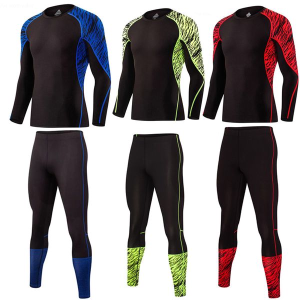 men's sport running suit thermal underwear base layer 2 piece tracksuit men compression for gym clothes crossfit tshirt leggings, Black;blue
men's sport running suit thermal underwear base layer 2 piece tracksuit men compression for gym clothes crossfit tshirt leggings, Black;blue