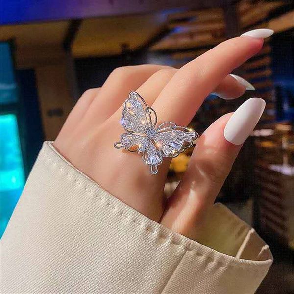 super immortal zircon crystal personality butterfly ring female network celebrity exaggerates index finger ring ins tide person joint ring, Golden;silver
super immortal zircon crystal personality butterfly ring female network celebrity exaggerates index finger ring ins tide person joint ring, Golden;silver