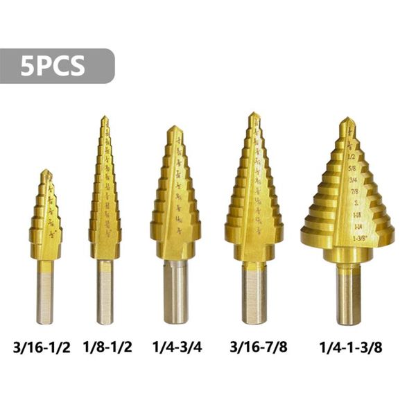 5pcs hss titanuim straight flute step drill bit set pagoda shape hole cutter in aluminum case core drill bit
5pcs hss titanuim straight flute step drill bit set pagoda shape hole cutter in aluminum case core drill bit