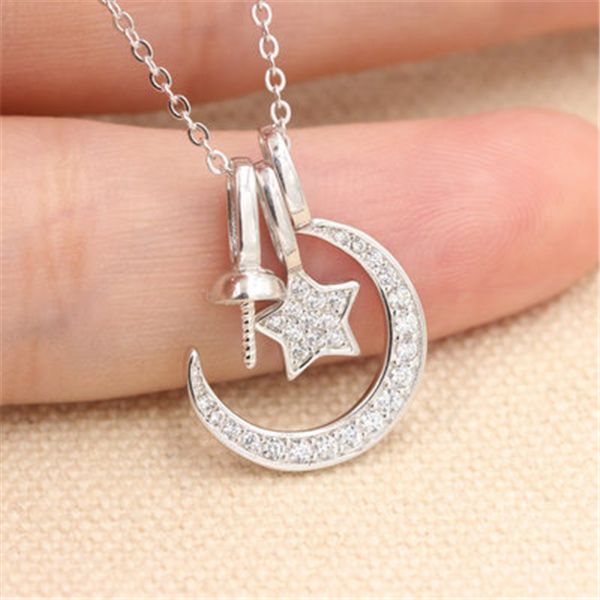 3 in1 drop pearl pendant necklace setting mounting base star moon solid 925 sterling silver semi mount women's diy jewelry findings dz0
3 in1 drop pearl pendant necklace setting mounting base star moon solid 925 sterling silver semi mount women's diy jewelry findings dz0
