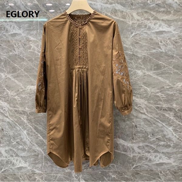 new 2020 summer long shirt dress women exquisite embroidery 3/4 sleeve casual loose white brown black dress cotton, Black;gray
new 2020 summer long shirt dress women exquisite embroidery 3/4 sleeve casual loose white brown black dress cotton, Black;gray