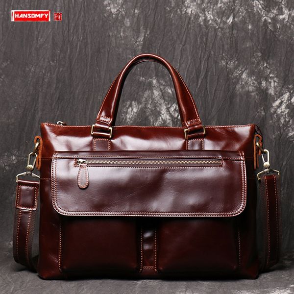 business men's briefcase genuine leather portable handbags shoulder messenger bag large capacity lapbag male schoolbags
business men's briefcase genuine leather portable handbags shoulder messenger bag large capacity lapbag male schoolbags