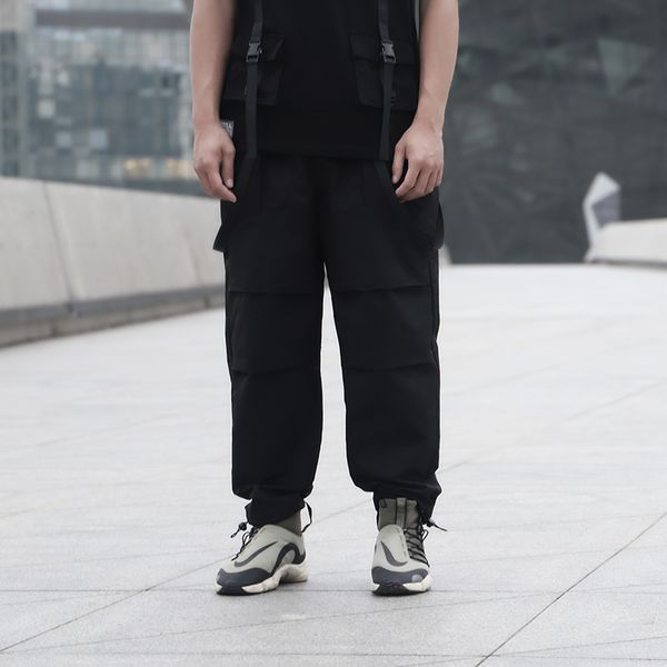whyworks wide leg pants drawstring jogger cargo pants techwear style punk fashion, Black
whyworks wide leg pants drawstring jogger cargo pants techwear style punk fashion, Black