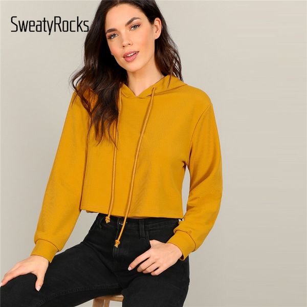 sweatyrocks drawstring solid crop hoodie streetwear korean ginger women hooded sweatshirt 2019 spring casual pullovers, Black
sweatyrocks drawstring solid crop hoodie streetwear korean ginger women hooded sweatshirt 2019 spring casual pullovers, Black