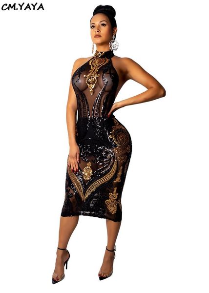 new winter spring women sleeveless halter sequins mesh see though bodycon bandage nigh club party midi dress vestido cy8014, Black;gray
new winter spring women sleeveless halter sequins mesh see though bodycon bandage nigh club party midi dress vestido cy8014, Black;gray