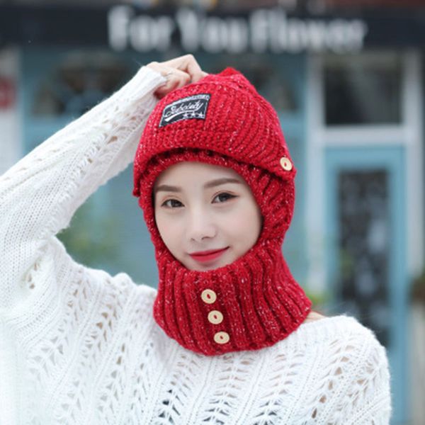 women winter beanies hats velvet thick bib mask ear protector skullies beanie hat riding hat female warm knitted wool cap, Blue;gray
women winter beanies hats velvet thick bib mask ear protector skullies beanie hat riding hat female warm knitted wool cap, Blue;gray