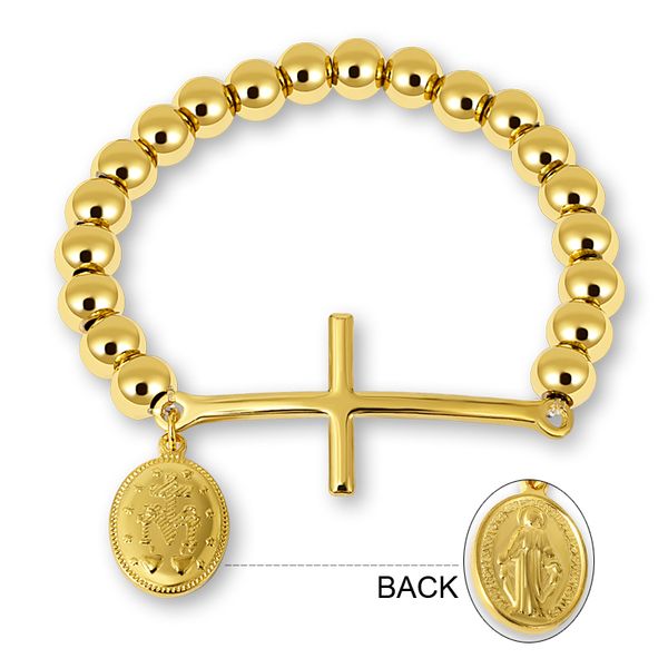bangle stainless steel beaded bracelets for women men religion virgin mary rosary cross stretch strand couple jewelry, Black
bangle stainless steel beaded bracelets for women men religion virgin mary rosary cross stretch strand couple jewelry, Black