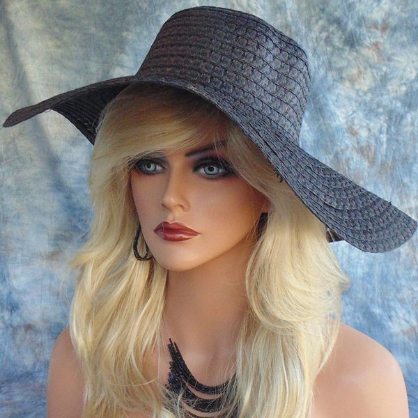 women's long curly hair wigs oblique bangs micro curly hair gradation light gold with simulated scalp and breathable inner net, Black
women's long curly hair wigs oblique bangs micro curly hair gradation light gold with simulated scalp and breathable inner net, Black
