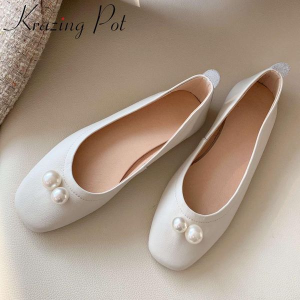 krazing pot 2020 genuine square toe pearl decorations sweet girls dating wear cozy fashion gentlewomen spring flats l13, Black
krazing pot 2020 genuine square toe pearl decorations sweet girls dating wear cozy fashion gentlewomen spring flats l13, Black