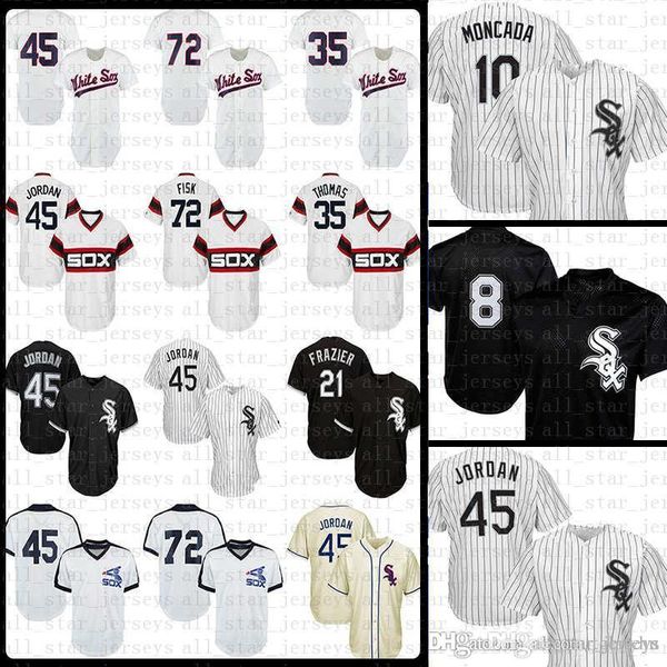 Chicago White 10 Yoan Moncada Sox Baseball Jersey 45 MJ 8 Bo Jackson 72 Carlton Fisk 21 Todd Frazier 35 Frank Thomas 79 Jose Abreu jERSEYS
Chicago White 10 Yoan Moncada Sox Baseball Jersey 45 MJ 8 Bo Jackson 72 Carlton Fisk 21 Todd Frazier 35 Frank Thomas 79 Jose Abreu jERSEYS