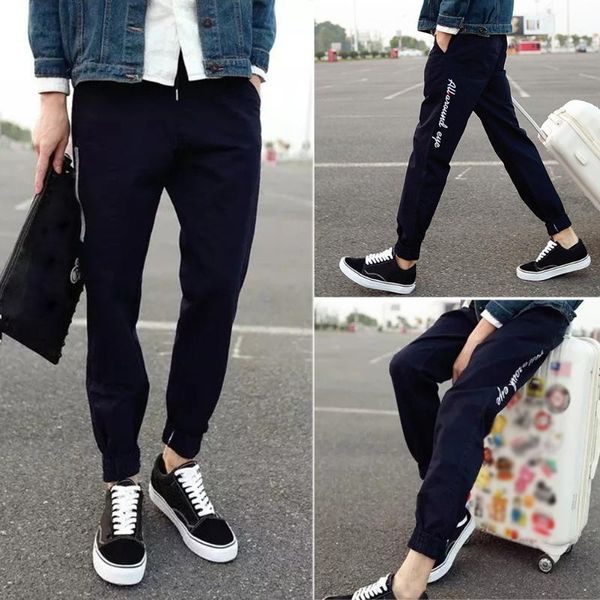 men's pants hip-hop casual trousers embroidery spring autumn outdoor sports elastic fashion ankle tied jogging mid waist loose men, Black
men's pants hip-hop casual trousers embroidery spring autumn outdoor sports elastic fashion ankle tied jogging mid waist loose men, Black
