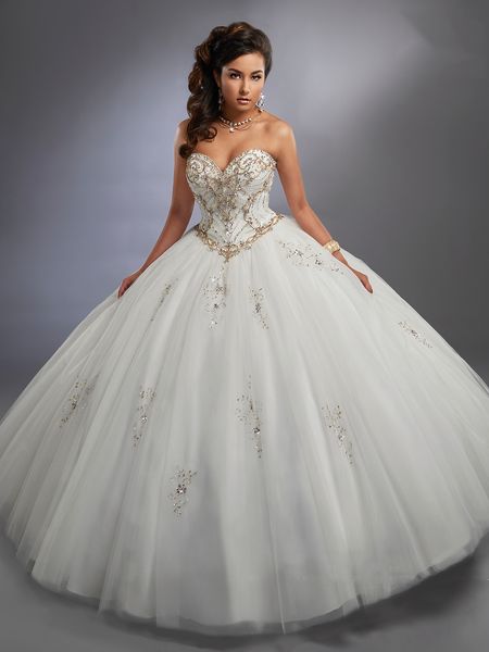 princess white tulle sweetheart beads quinceanera dresses special occasion party dresses dance prom dresses custom size 2-18 kf1229338, Blue;red
